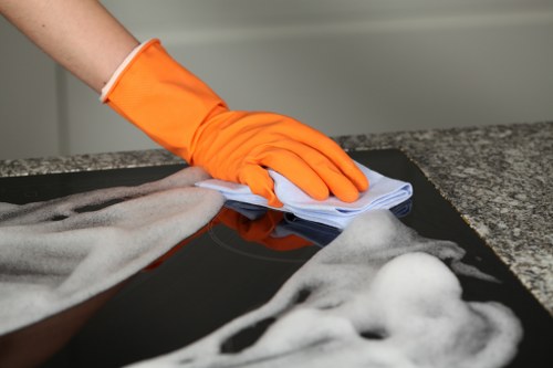 Hard floor cleaning process for a London residential property