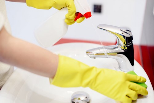 Cleaning carpets in a Nottinghill apartment building