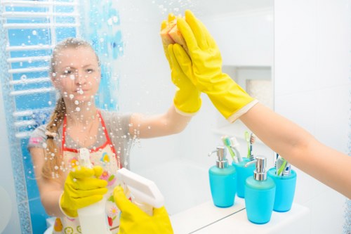 Deep cleaning a tiled floor in a Nottinghill home or business